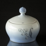 Sugar bowl with Lily-of-the-Valley, Bing & grondahl nr. 157-302