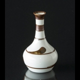 Vase mit brauner Dekoration Goldregen, Bing & Gröndahl Nr. 158-5143