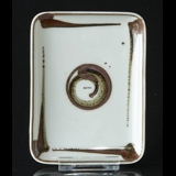 Bowl with brown decoration Laburnum, Bing & Grondahl No. 158-5539