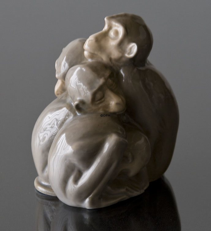 Sovende Aber, Bing & Grøndahl figur nr. 1581