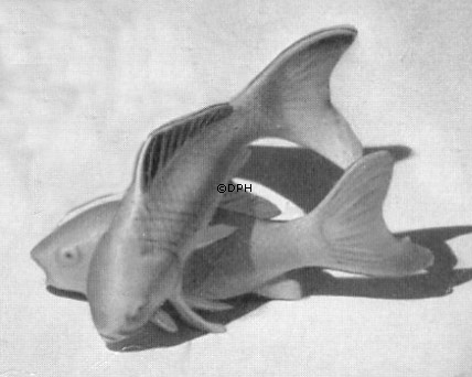 Karper, par, Bing & Grøndahl figur nr. 1590