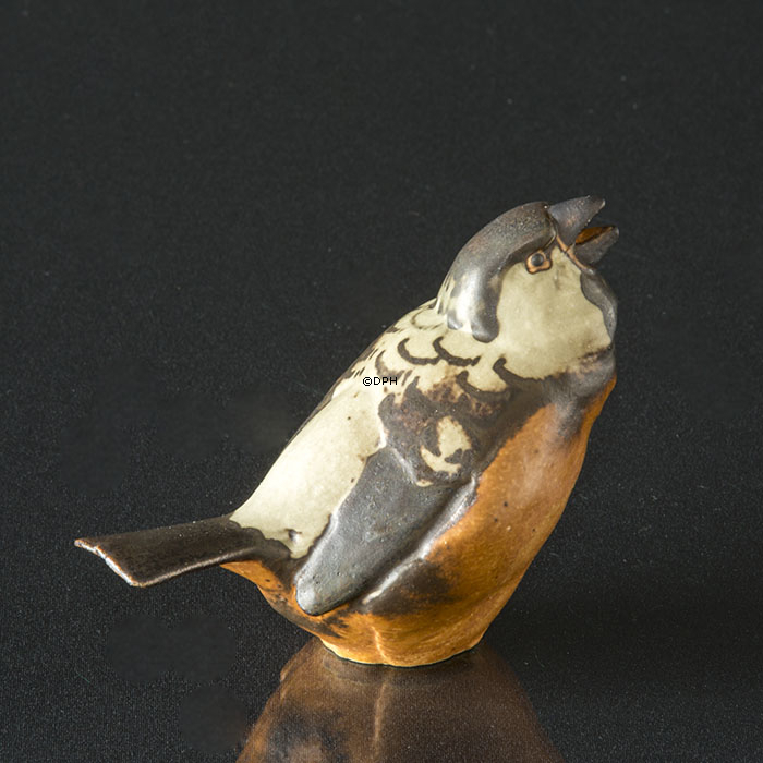 Spurv, Bing & Grøndahl stentøjsfigur af fugl nr. 1607