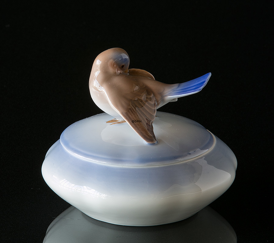 Bonbonniere med fugl fra Bing & Grøndahl nr. 1623