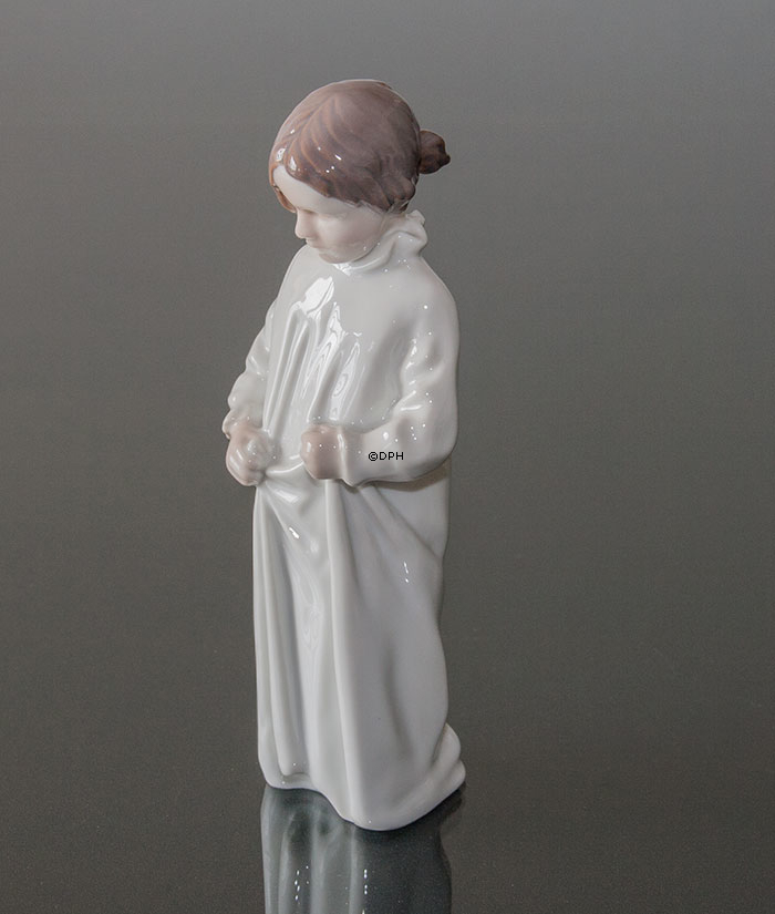 Godmorgen Mama, Pige i nattøj, Bing & Grøndahl figur nr. 1021408 / 1624