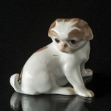 Sitzender Pekingese, 9cm, Bing & Gröndahl Hundefigur Nr. 1631