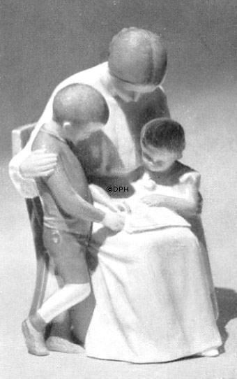 Kvinde med børn, Bing & Grøndahl figur Nr. 1644