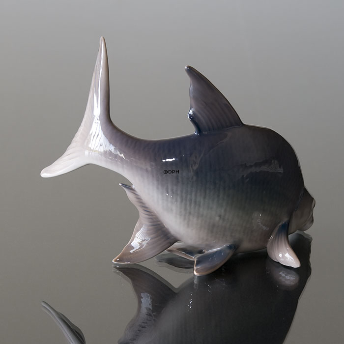 Stor fiskefigur, Brasen, Bing & Grøndahl fiskefigur nr. 1645