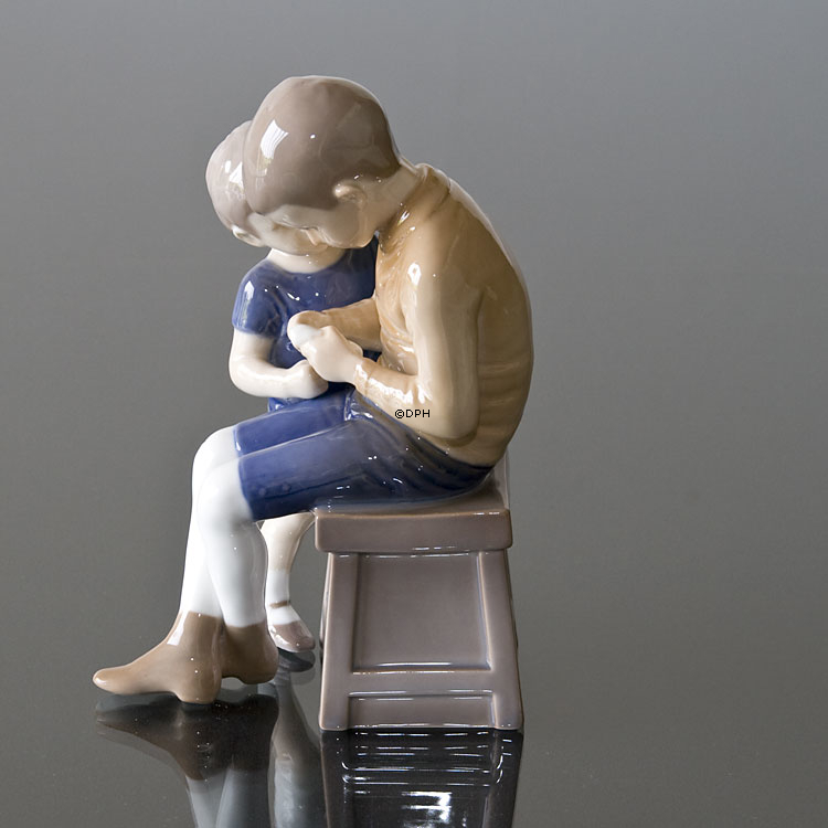 Tom og Willy, Børn, brødre figur, Bing & Grøndahl figur nr. 1648