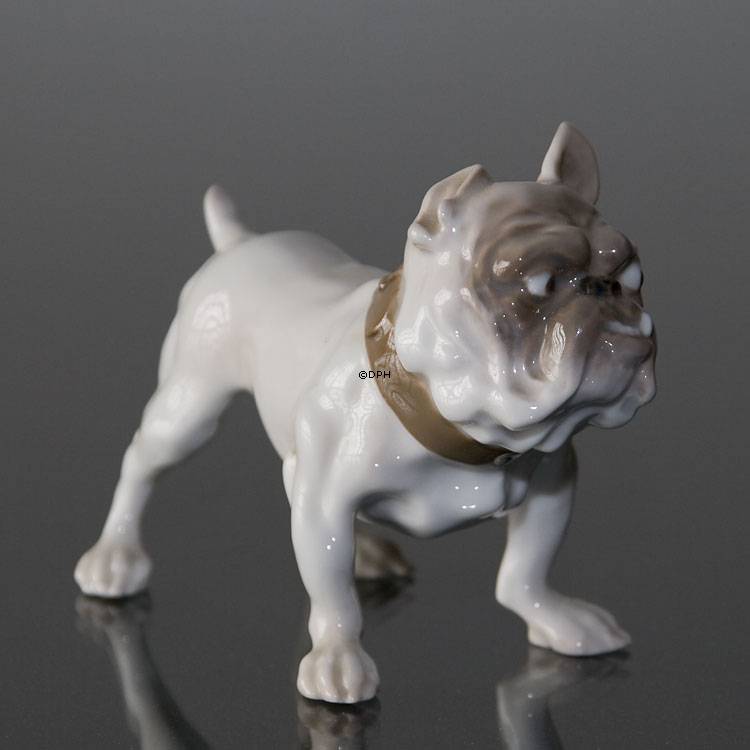 Lille Bulldog, Bing & Grøndahl hundefigur Nr. 1676