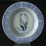 Schale, Hellblau mit Vogel, Bing & Gröndahl, Durchmesser 22 cm Nr. 1682-5454