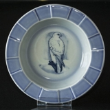 Bowl, Light blue with bird, Bing & Grondahl, diameter 22 cm No. 1682-5454