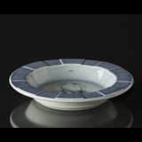 Bowl, Light blue with bird, Bing & Grondahl, diameter 22 cm No. 1682-5454