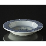 Bowl, Light blue with bird, Bing & Grondahl, diameter 22 cm No. 1682-5454