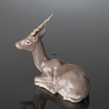 Liggende antilope Impala, Bing & Grøndahl figur nr. 1693