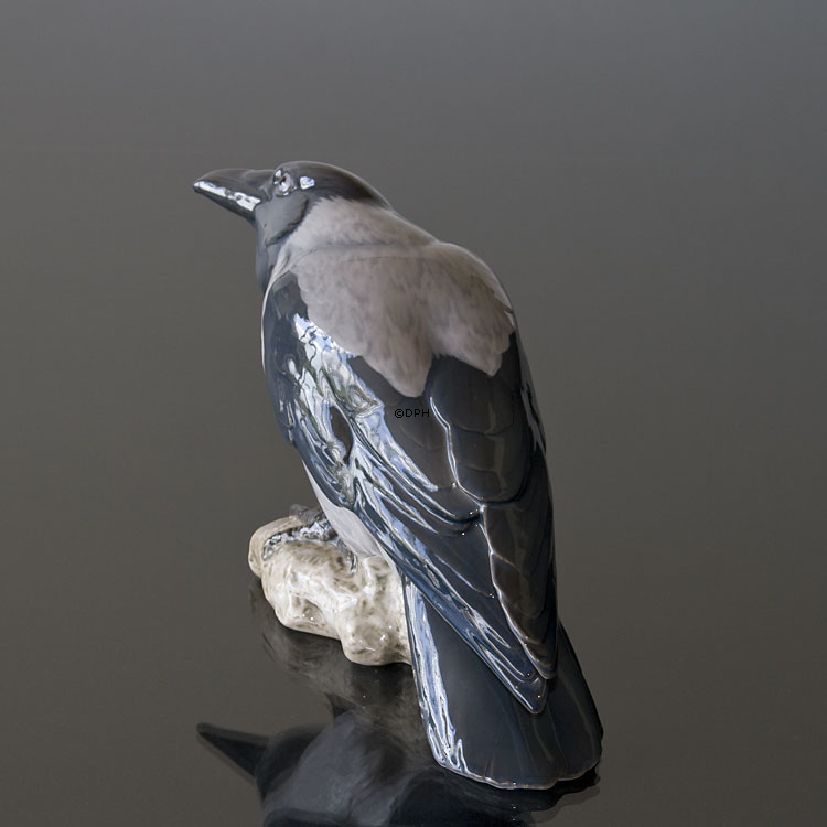 Krage, Bing & Grøndahl fugle figur nr. 1714