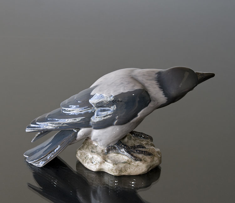 Krage, Bing & Grøndahl fugle figur nr. 1714