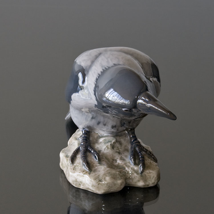 Krage, Bing & Grøndahl fugle figur nr. 1714
