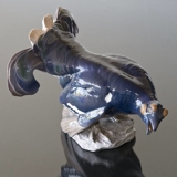 Black Grouse, Bing & Grondahl bird figurine no. 1020420 / 1744