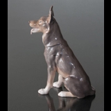 Deutscher Schäferhund sitzend, Bing & Gröndahl Figur nr. 1765