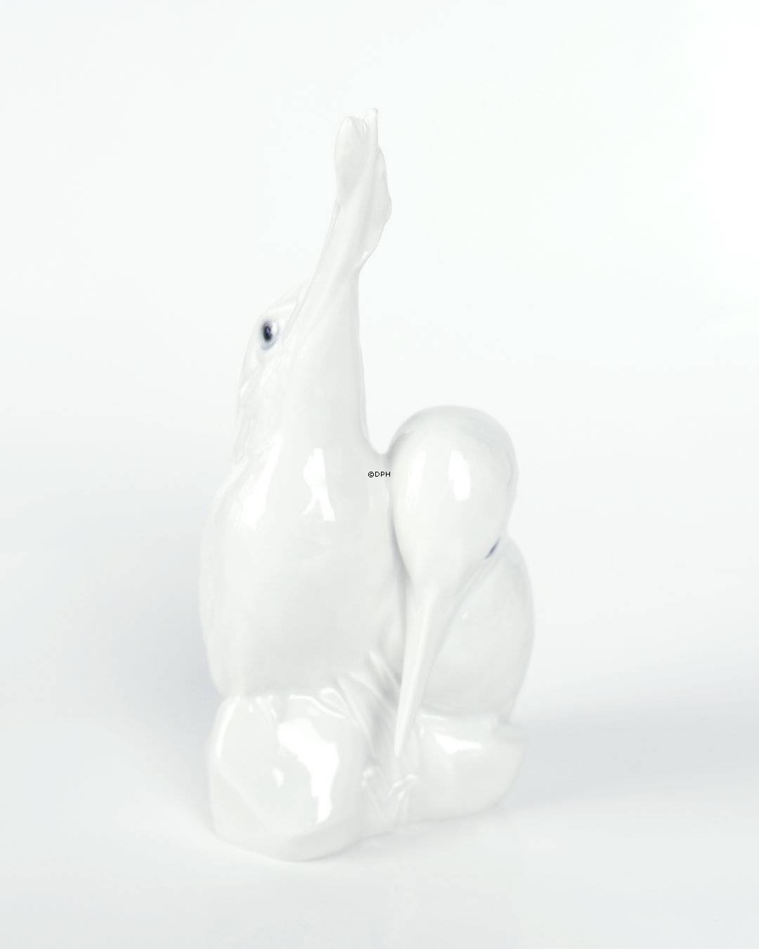 Isfuglepar, hvid, Royal Copenhagen fugle figur nr. 1769