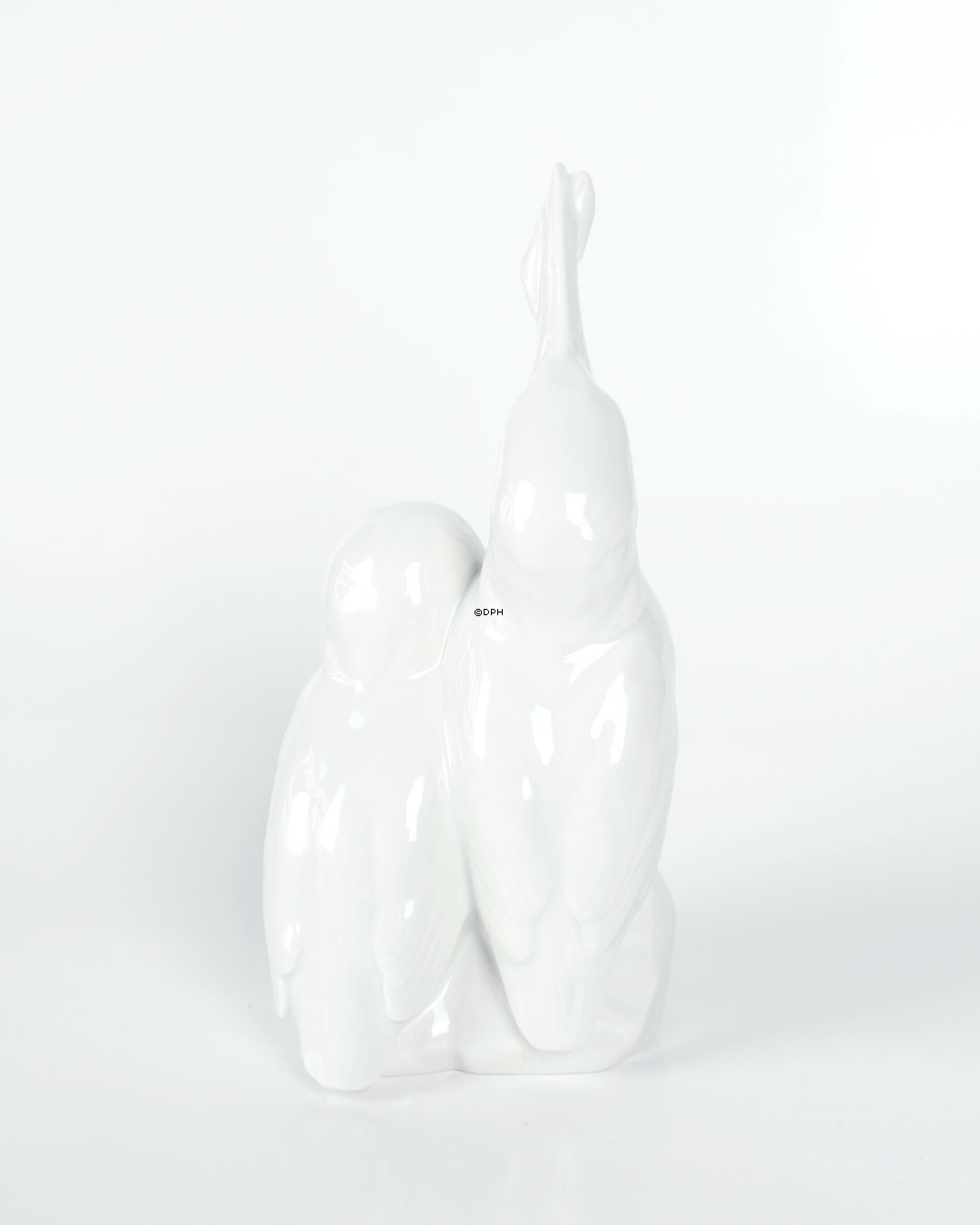 Isfuglepar, hvid, Royal Copenhagen fugle figur nr. 1769