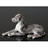 Great Dane lying down, Bing & Grondahl dog figurine no. 1773