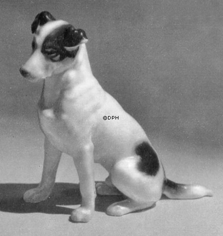 Siddende Foxterrier, Bing & Grøndahl hundefigur nr. 1788
