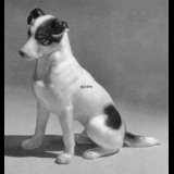 Foxterrier sitzend, Bing & Gröndahl Hund Figur nr. 1788