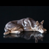 German Shepherd 24cm, Bing & Grondahl dog figurine no. 1789