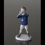 Boy blowing his trumpet, Bing & Grondahl figurine No. 1792