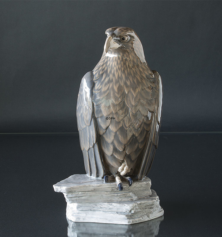 Stor ørn, Bing & Grøndahl fugle figur nr. 1795 (har en reparation på bagsiden af foden, se mere i beskrivelsen)