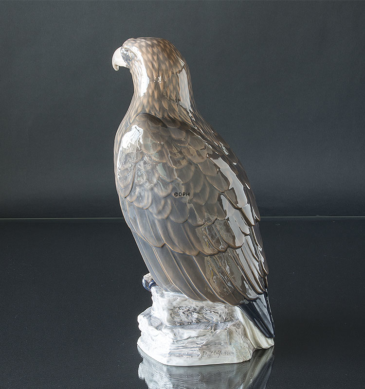 Stor ørn, Bing & Grøndahl fugle figur nr. 1795 (har en reparation på bagsiden af foden, se mere i beskrivelsen)