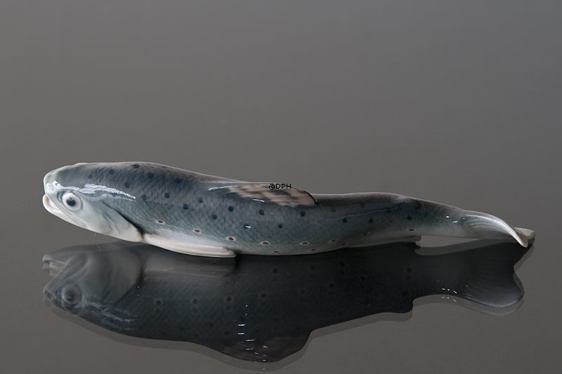 Forel eller ørred,  Bing & Grøndahl figur af fisk nr. 1803