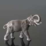 Elefant mit erhobenem Rüssel, Bing & Gröndahl Figur Nr. 1806