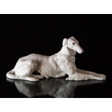 Liggende Borzoi, Bing & Grøndahl hunde figur nr. 1811