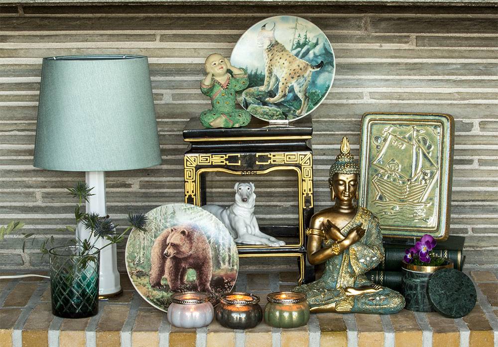 Liggende Borzoi, Bing & Grøndahl hunde figur nr. 1811