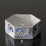 Bowl 12cm, White with blue flowers, Bing & Grondahl no. 1817-5467