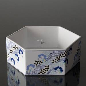 Skål 20cm, Hvid med blå blomster, Bing & Grøndahl | Nr. B1817-5474 | DPH Trading