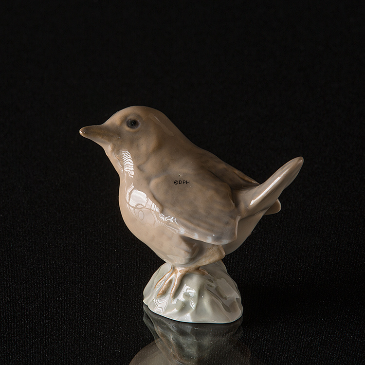 Gærdesmutte, Bing & Grøndahl fugle figur nr. 1853