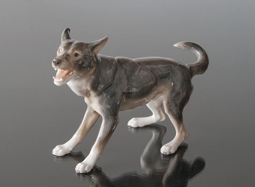 Schæferhund, Bing & Grøndahl hundefigur nr. 1854