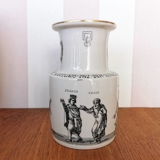 Vase with Scenes from Comedies by The Classic Playwright Terents, Bing & Grondahl No. 1857-5750