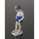 Boy with Crab nipping his toes, Bing & Grondahl figurine No. 1870