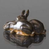 Kaningruppe, Bing & Grøndahl stentøjsfigur nr. 1875