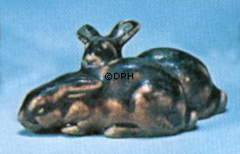 Kaningruppe, Bing & Grøndahl stentøjsfigur nr. 1875