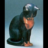 Cat sitting, Bing & grondahl stoneware figurine no. 1876