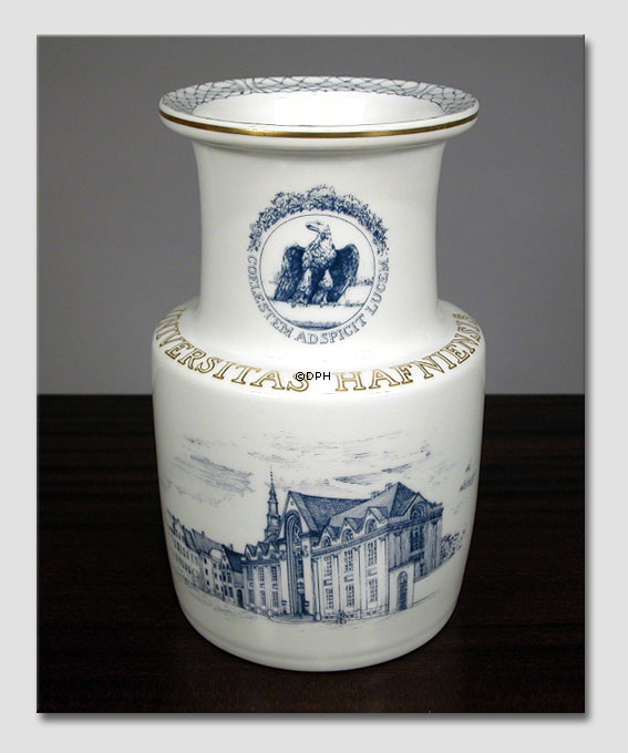 Vase med Københavns Universitet, Bing & Grøndahl nr. 1890-5750