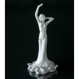 Kvinde, hvid figur, unika, Bing & Grøndahl med Dahl Jensen nr. 1900