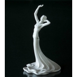 Kvinde, hvid figur, unika, Bing & Grøndahl med Dahl Jensen nr. 1900