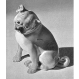 Pug, sitting, Bing & Grondahl hunde figurine no. 1903