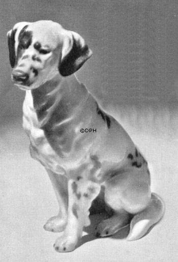 Engelsk Setter, Bing & Grøndahl hunde figur nr. 1904